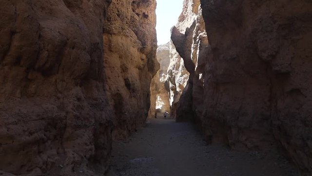 Sesriem Canyon near Sossusvlei in Namibia arid desert landscape