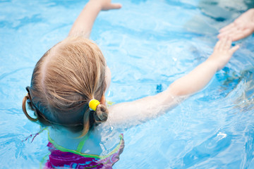 Little Girl in Swimming Pool