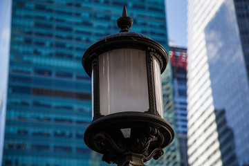 lantern on the street in new york