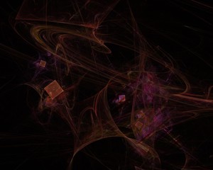 abstract digital fractal, beautiful design 