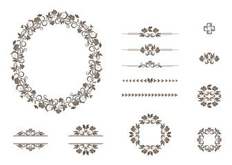 Obraz premium Vector set of graphic elements for design.