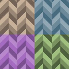 Set of simple geometry diagonal seamless patterns