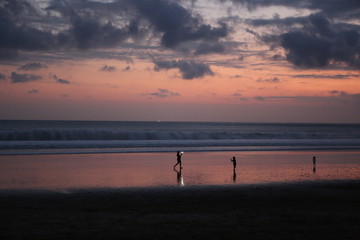 sunset on beach - 250321169