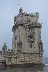 Fototapeta na wymiar Tower of Belem in Lisbon
