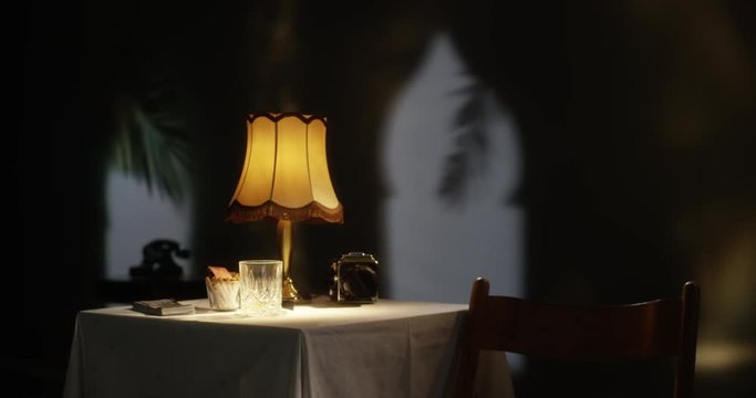 Shot of luxury vintage hotel room in morocco, perfect to use as template