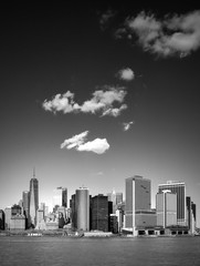 New York City Skyline, clouds