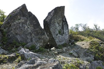 丹沢山地 岩峰の鬼ヶ岩