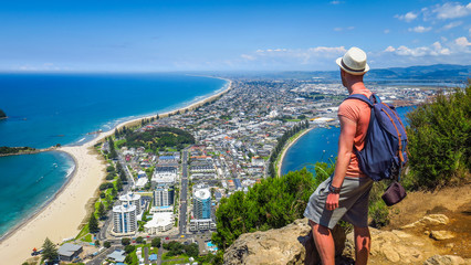 Tauranga and Mount Maunganui on the North Island of New-Zealand