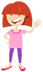child or teen girl cartoon character