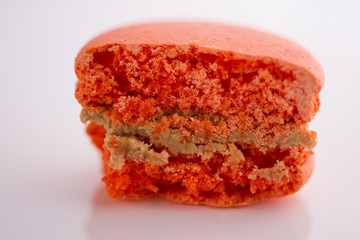 Orange French macarons