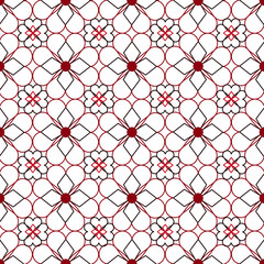 Fototapeta premium Star, flower, heart shape pattern