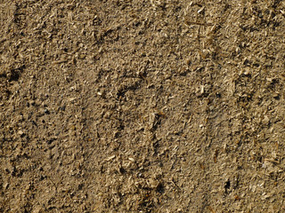 The structure of sawdust in a sunny day