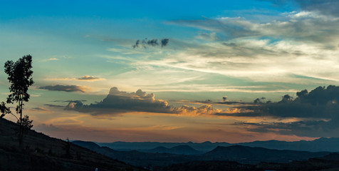 beautiful sky full of colors