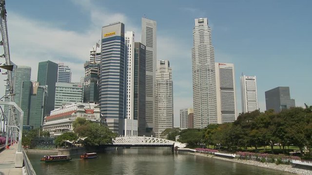 View of HSBC building, Singapore