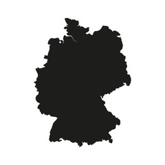Naklejka premium Detailed vector map - Germany