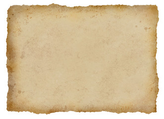 端が焦げたような古紙