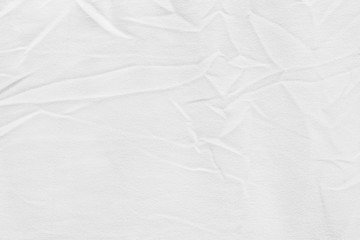 White cotton fabric wrinkled canvas texture background for design blackdrop or overlay background