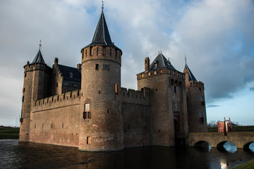 Fototapeta na wymiar Gothic castle in the Netherlands