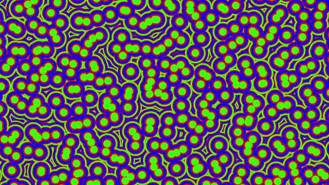 Green Bubble Cells Brownian Motion Background Loop 1