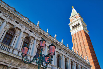 Fototapeta na wymiar Landmark Saint Marco Square in Venice