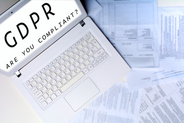 Personal data and sensitive information concept for GDPR