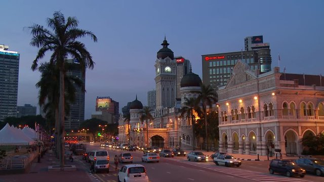 View of Sultan Abdul Samad building Kuala Lumpur, Malaysia