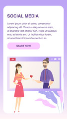Social Media Online Dating Responsive Banner
