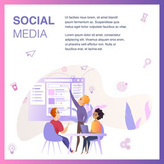 Marketing Agency Team Improve Social Media Ui