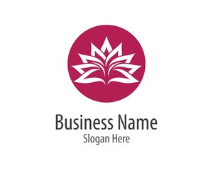 Beauty flower logo illustration