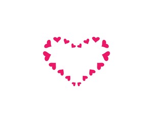 Love logo template symbol icon illustration design