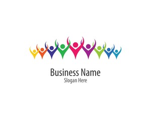 Community logo template illustration