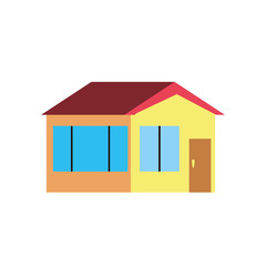 exterior house isolated icon