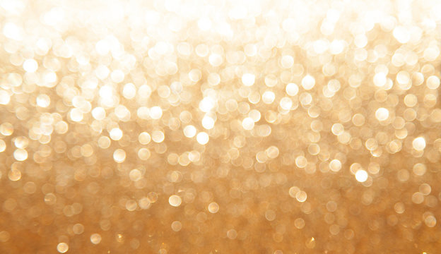 gold glitter texture abstract background. Bokeh circles for Christmas background