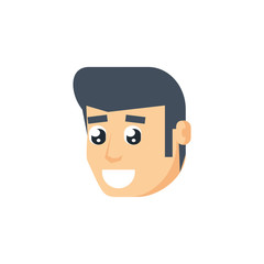 head of young man avatar character