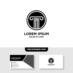 Law Firm Logo - Vector, Free Bussines Card Mockup