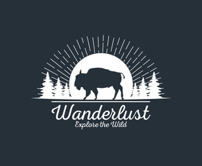 wanderlust adventure logo