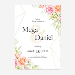 watercolor wedding floral frame multi purpose background