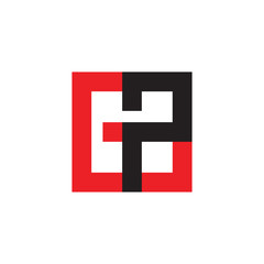 Obraz premium GP logo letter design