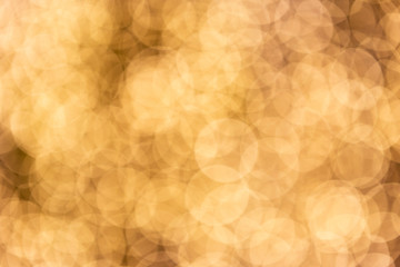 Abstract closeup orange light bokeh background, blurred light bokeh