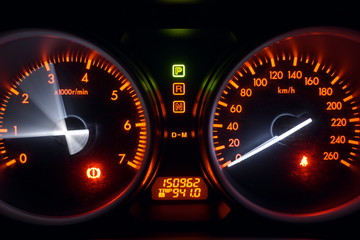 Car speedometer