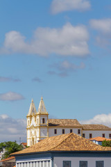 Casarão e Igreja Matriz da cidade de Santa Luzia, Região Metropolitana de Belo Horizonte