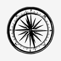 Vintage compass illustration