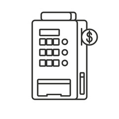 vending machine isolated icon