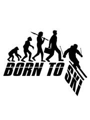 evolution bergab cool ski fahren runter berg winter sport spaß berge urlaub ferien skiurlaub clipart silhouette design kalt langlauf schnee piste