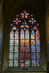 Colorful stained glass windows