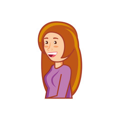 young woman avatar character