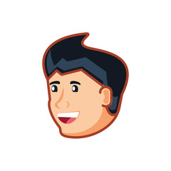 head young man avatar character