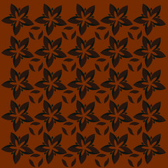 seamless pattern with leaves
