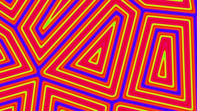 Colorful Abstract Turtle Shell Fluid Cells Retro Motion Background Loop 4