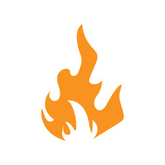 Flame icon design template vector isolated